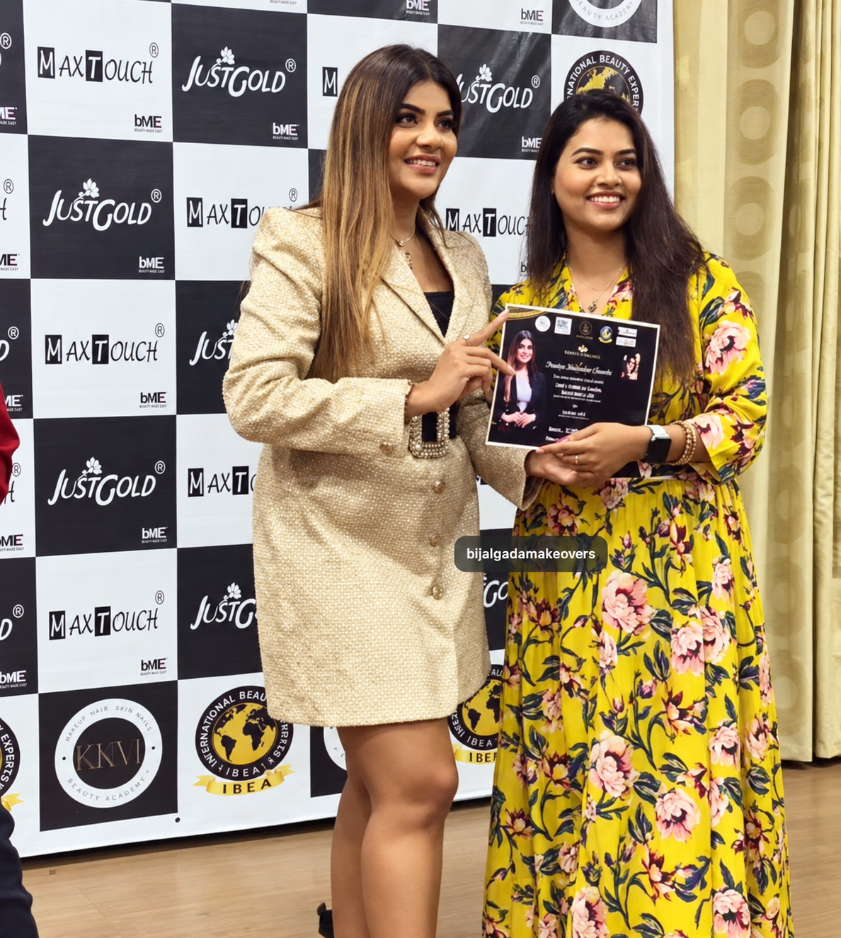 Ananya Mukherjee at a professional recognition event