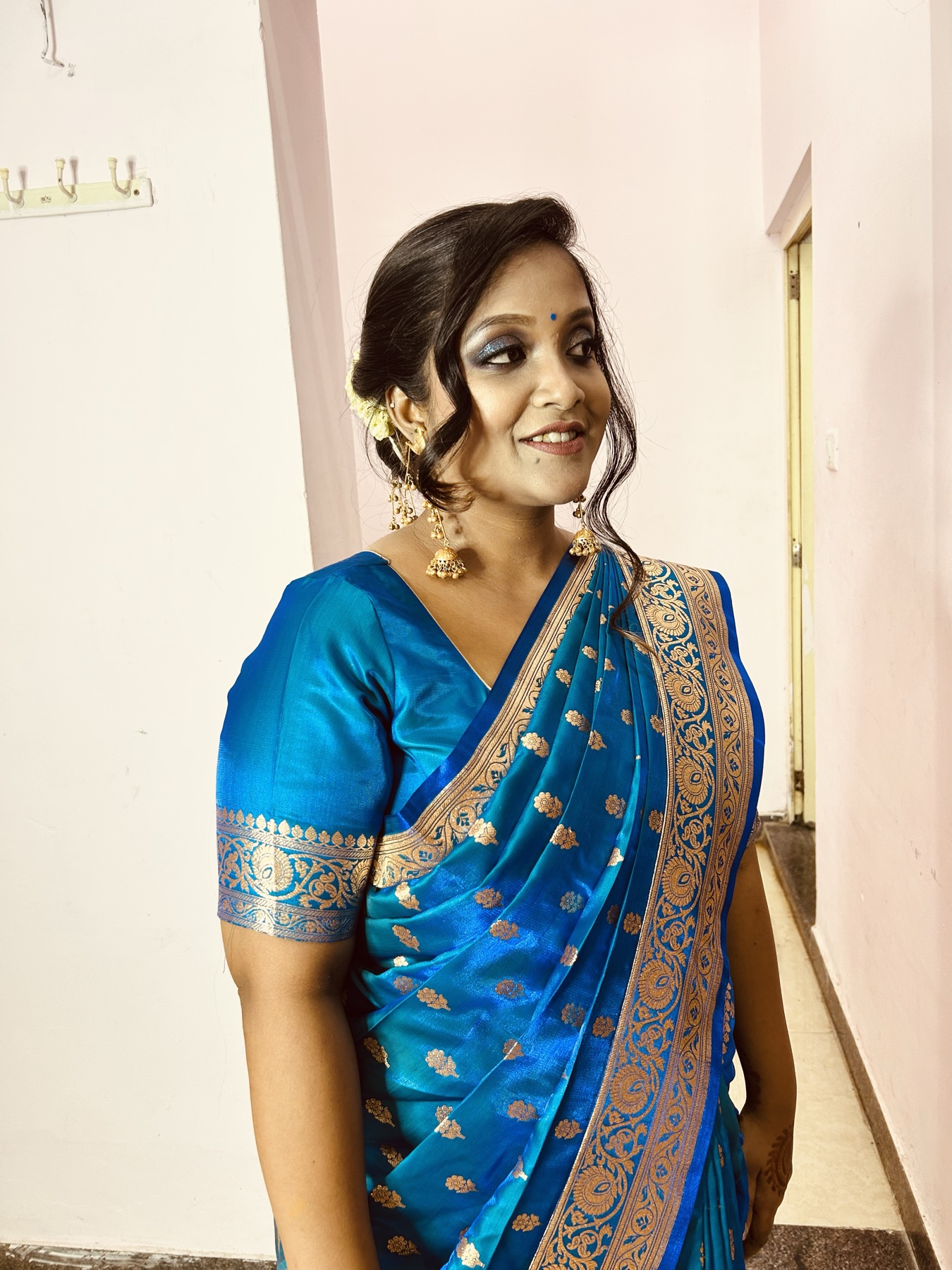 Occasion makeup with balanced complexion work and refined eye definition